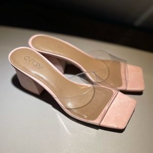 Abound Erica Clear Strap Sandal in Pink Blush